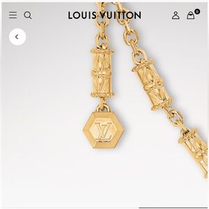 Louis Vuitton Gold Chain Belt for Men